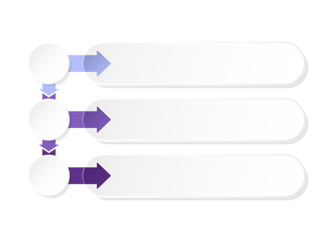 Infographic with 3 steps, process or options. Blue tone. png
