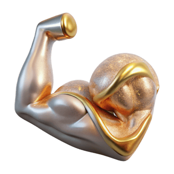 serene modern Human Arm Muscles Transparent Anatomy Chart premium png