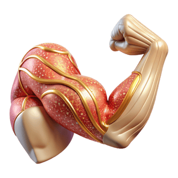 extraordinary creative Human Arm Muscles Transparent Anatomy Chart detailed png
