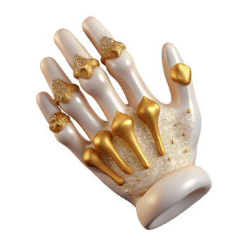 magnificent vintage Human Hand Bones Transparent Anatomy Reference original png