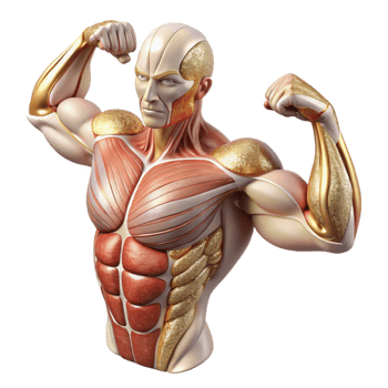 magnificent traditional Human Muscle Anatomy Detailed Transparent Fitness Illustration png