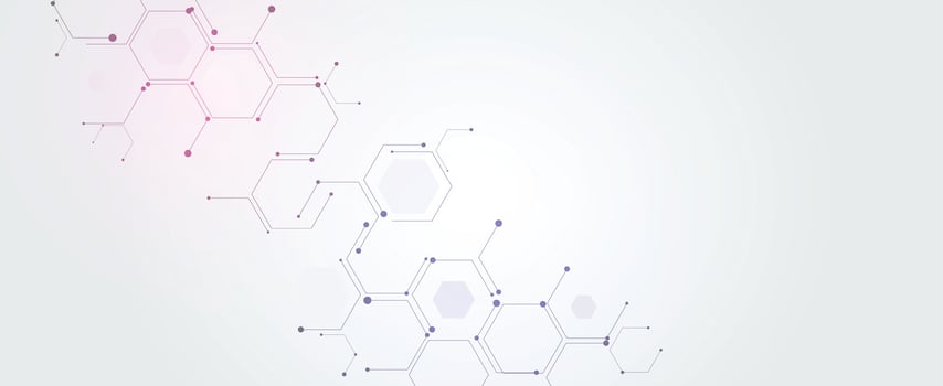 abstract background with molecular structure vector
