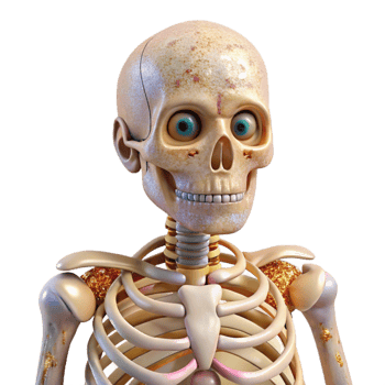 stunning modern Human Skeleton Labeled Diagram Transparent Anatomy Reference professional png