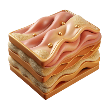 impressive artistic Human Skin Layers Labeled Transparent Dermatology Illustration genuine png
