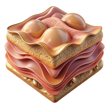 impressive traditional Human Skin Layers Detailed Isolated Dermatology Illustration premium png
