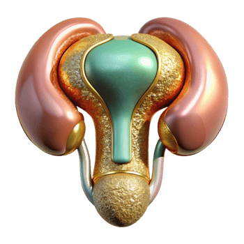 magnificent abstract Human Urinary System Detailed Isolated Urology Diagram original png