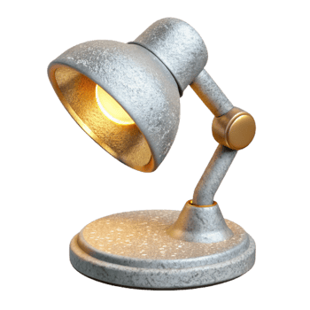 impressive modern Industrial Style Desk Lamp Isolated for Workspace exclusive png