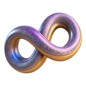 dramatic rustic Infinity Symbol Isolated for Mathematical Concepts high quality png