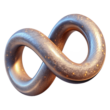 wonderful rustic Infinity Symbol Isolated for Mathematical Concepts professional png