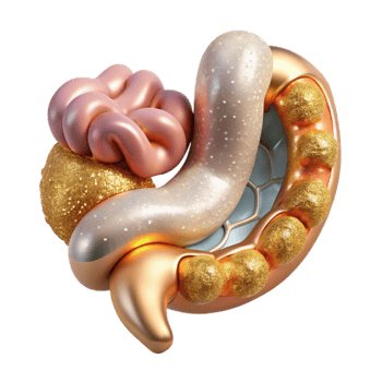 magnificent rustic Intestines Digestive System Organ Cutout Medical Illustration detailed png
