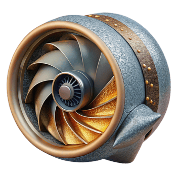 wonderful creative Jet Engine Closeup Cutout for Engineering Graphics png