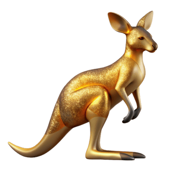 elegant contemporary Kangaroo Silhouette Australian Animal Transparent for Travel Posters exclusive png