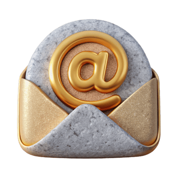 vibrant minimalist Letter Icon Isolated Cutout for Correspondence original png