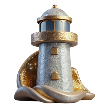 magnificent artistic Lighthouse Isolated Cutout for Coastal Designs professional png