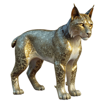 beautiful contemporary Lynx Silhouette Wild Cat Isolated for Forest Landscapes professional png