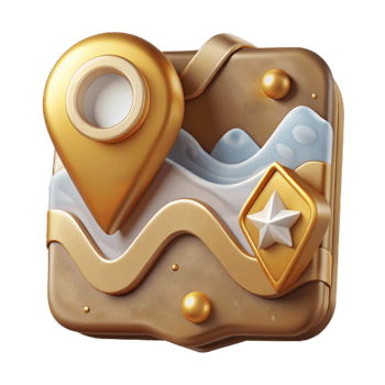 vibrant artistic Map Icon Set for Navigation and Location Isolated for App Development premium png