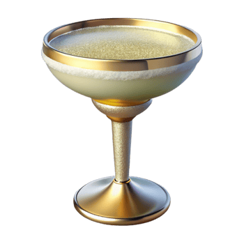 stunning abstract Margarita Glass Salt Rimmed Isolated for Mexican Restaurants professional png