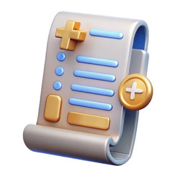 beautiful contemporary Medical Billing Invoice Icon Cutout for Healthcare Finance detailed png