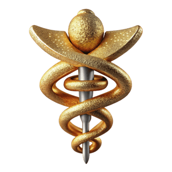 extraordinary artistic Medical Symbol Rod of Asclepius Isolated Healthcare Icon genuine png