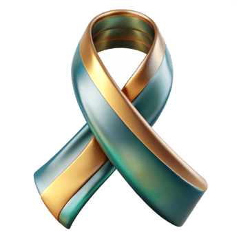 beautiful artistic Mental Health Awareness Ribbon Transparent for Support Campaigns professional png