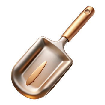 dramatic minimalist gold Spatula Kitchen Utensil Transparent for Cooking Websites detailed png