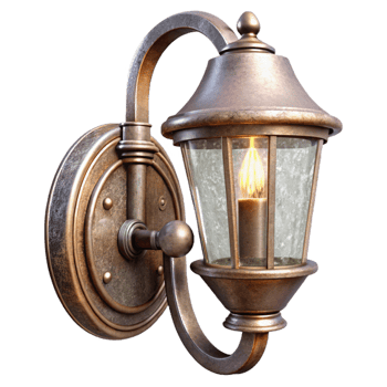 magnificent traditional gold Wall Sconce Cutout Industrial Home Decor Element exclusive png