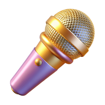 wonderful rustic Microphone Karaoke Singing Performance Isolated authentic png