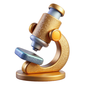 dramatic traditional Microscope Laboratory Icon Isolated for Science Research professional png