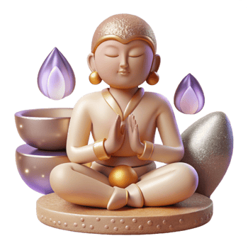 dramatic minimalist Mindfulness Meditation Practice Transparent for Stress Relief exclusive png