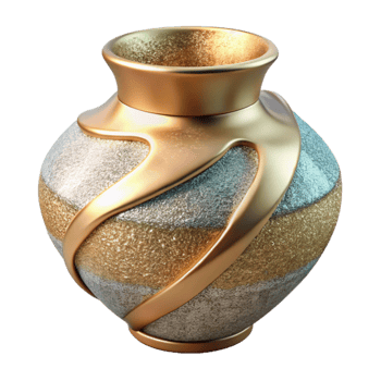 impressive artistic Modern Ceramic Vase Transparent Background Interior Design professional png
