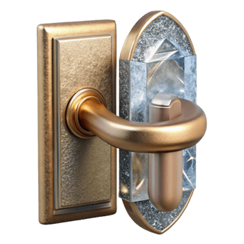 dramatic modern Modern Door Handle gold Finish Cutout exclusive png