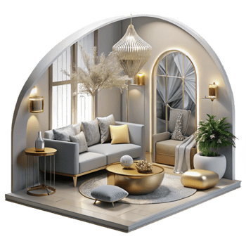 extraordinary classic Modern House Interior Living Room Cutout Residential Design high quality png
