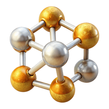 serene modern Molecule Structure Cutout for Chemistry Diagrams png
