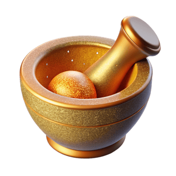 magnificent traditional Mortar and Pestle Spice Grinding Tool Isolated for Culinary Design high resolution png