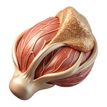 dramatic modern Muscle Tissue Anatomy Transparent Background for Biology Diagrams exclusive png