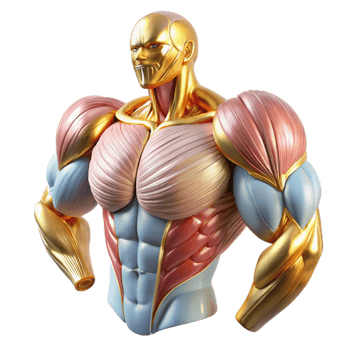 impressive vintage Muscular System Anatomy Isolated Fitness Illustration genuine png