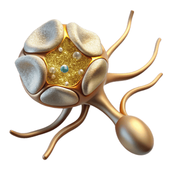 elegant classic Nerve Cell Diagram Transparent Neurology Illustration detailed png