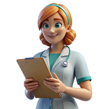 magnificent creative Nurse with Clipboard Isolated for Healthcare Design professional png