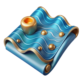 vibrant artistic Ocean Depth Chart Isolated Cutout for Marine Research high resolution png