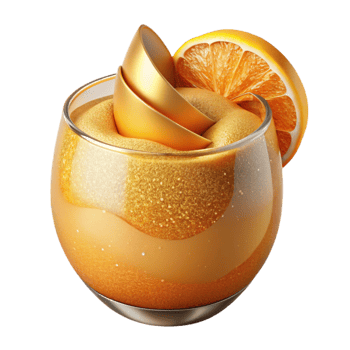elegant rustic Orange Juice with Pulp Cutout for Breakfast Menus professional png