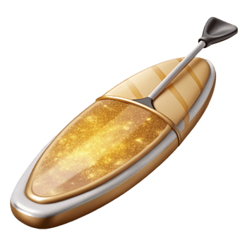 beautiful rustic Paddleboard Isolated Cutout for Fitness and Leisure high resolution png