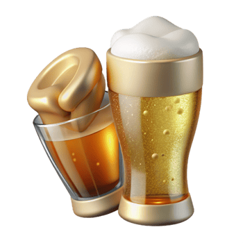 dramatic vintage Pint Glass Beer Glass Clear Cutout for Pubs and Bars png