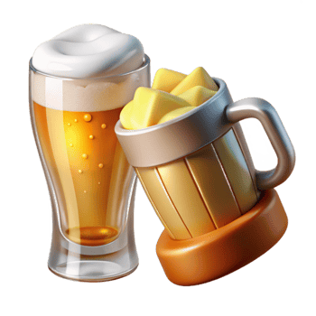 magnificent modern Pint Glass Beer Glass Clear Cutout for Pubs and Bars authentic png