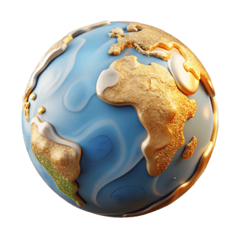 vibrant minimalist Planet Texture Earth Surface Cutout for Geography Projects png
