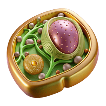 magnificent minimalist Plant Cell Biology Diagram Cutout for Botany Studies authentic png