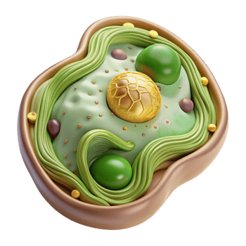 stunning abstract Plant Cell Biology Diagram Cutout for Botany Studies high resolution png