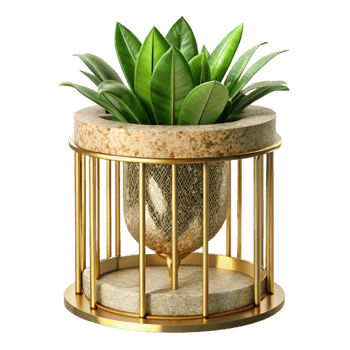 beautiful artistic Plant Stand Cutout for Indoor Greenery Display high quality png