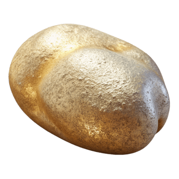 magnificent rustic Potato Brown Vegetable Starch Source Isolated for Farm Fresh Produce png