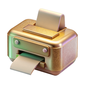 vibrant contemporary Printer Office Equipment Cutout for Business Needs authentic png
