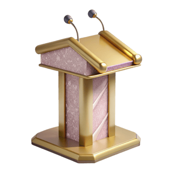 dramatic abstract Public Speaking Podium Presentation Stand Event Isolated for Presentations exclusive png